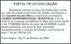 EDITAL DE CONVOCAÇÃO