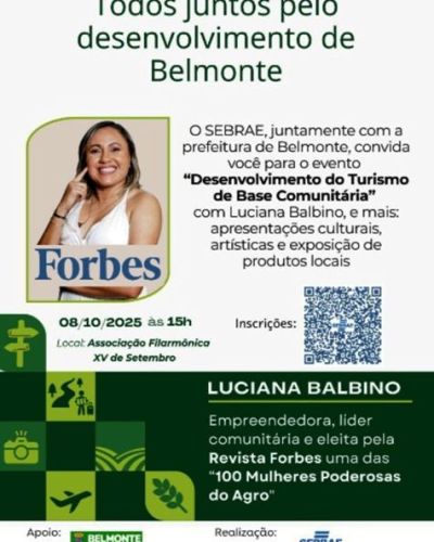 Desenvolvimento do Turismo de Base belmonte